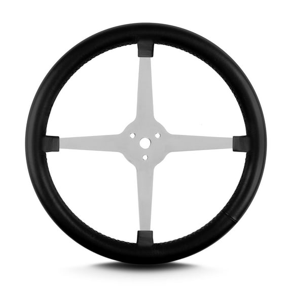 Lecarra 40401 14 Inch Steering Wheel, Lake Style 4 Spoke, Black