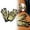 A, variant on Clearance Hand protection equipment under $5,Halloween Bone Skeleton Goth Racing Full Gloves 1PC