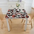 thumbnail image 3 of nygtbtfer Tablecloth , Black Red Washable Table Cover for Party Picnic Dinner Decor, 3 of 7
