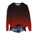 thumbnail image 5 of ManxiVoo Women's Oversized Sweatshirt Drop Shoulder Comfort Fit Pullover Top For Relaxed Casual Style L Size Black, 5 of 5