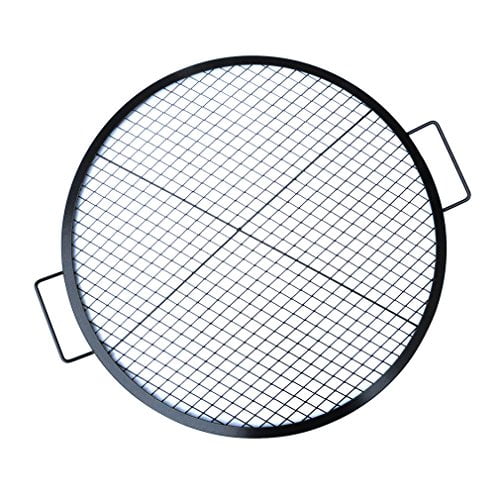 Stanbroil Heavy Duty X-Marks Fire Pit Cooking Grill with Support Frame, Outdoor Round BBQ Campfire Grill, Camping Cookware, 36