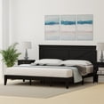 thumbnail image 2 of Farmhouse Solid Wood Platform Bed in King - Ebony (Black), 2 of 9