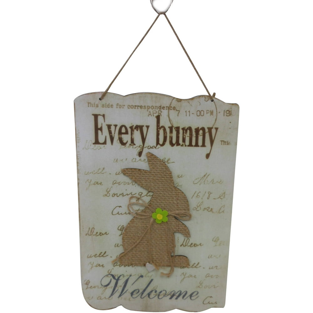 Every Bunny Welcome Wooden Sign - Walmart.com - Walmart.com