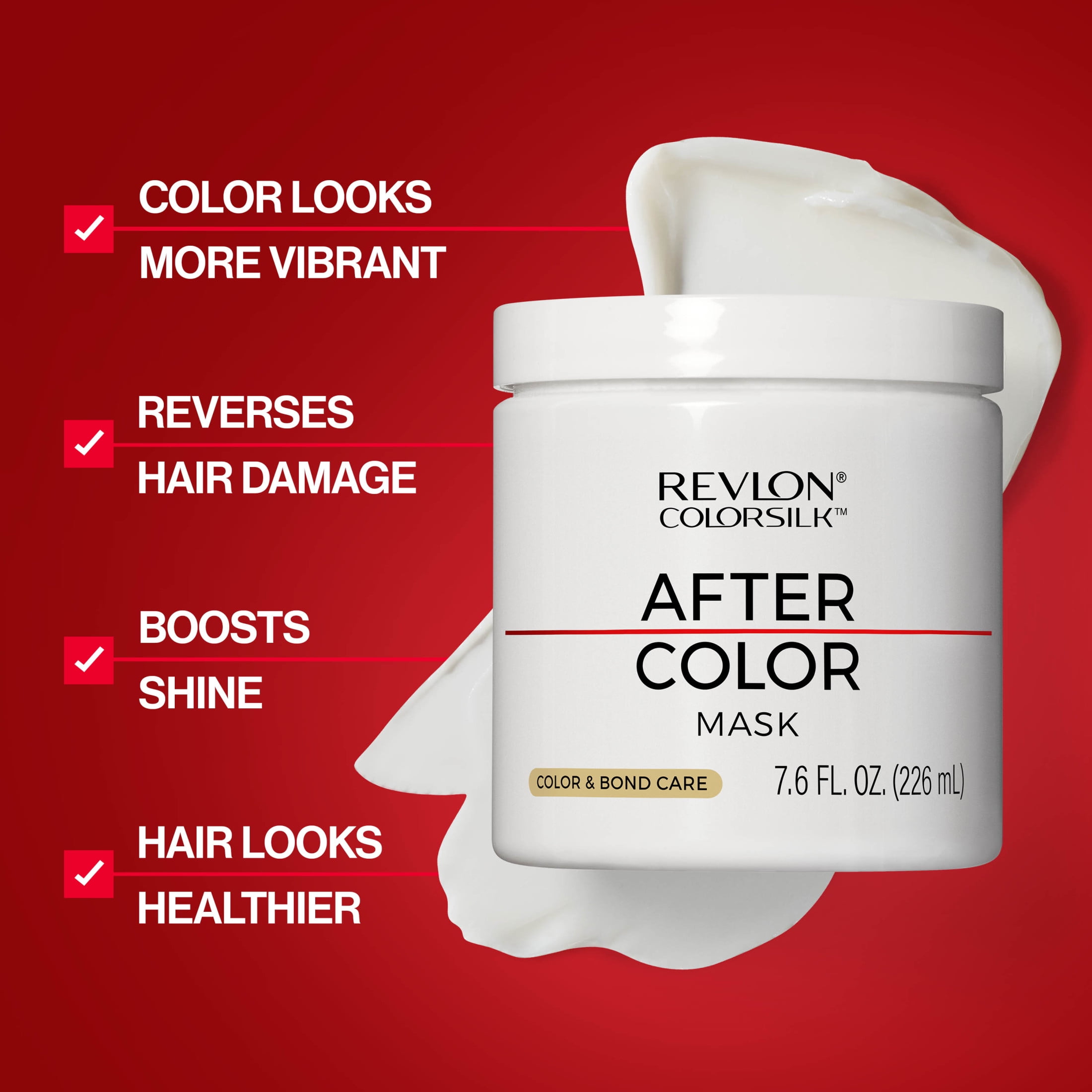 Revlon ColorSilk After Color Care Hair Mask Damaged Hair Repair, 7.6 fl oz