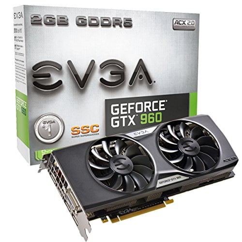 Evga Geforce Gtx 960 2gb Ssc Gaming Acx 2 0 Whisper Silent Cooling Graphics Card 02g P4 2966 Kr Walmart Com Evga Geforce Gtx 960 2gb Ssc Gaming Acx 2 0 Whisper Silent Cooling Graphics Card 02g P4 2966 Kr Walmart Com