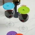 thumbnail image 3 of True Dome Silicone Glass Covers for Cocktails, Wines, Set of 4, Multicolor, 3 of 8