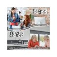 thumbnail image 3 of COVERY 3D LED Alarm Clock, Teen Wall Clock - Remote Control, Auto Brightness - Perfect for Living Room, Bedroom and Office - Corded Electric - 15 inch, 3 of 5