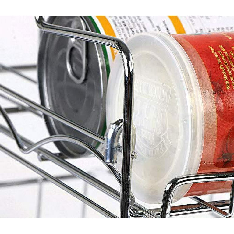 Utopia Kitchen Storage Can Rack Organizer Stackable Can Organizer Holds Upto 36 Cans for Kitchen Cabinet or Pantry (Chrome)