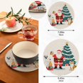 thumbnail image 3 of Wobogo Santa Claus Trivets Potholders Set of 2 Cotton Woven Round Hot Plate Mats for Hot Dishes Bowls Teapots, 3 of 7