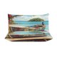thumbnail image 3 of Funda nórdica con palmeras y barcos en la playa, tamaño king y queen, juego de 3 piezas suave, 1 funda nórdica y 2 fundas de almohada con cierre de cremallera, 86 x 70 pulgadas, 3 of 8