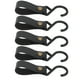 thumbnail image 2 of 15 ganchos en forma de S de cuero, perchas en forma de S portátiles multifuncionales de alta resistencia para acampar al aire libre, color negro, 2 of 8