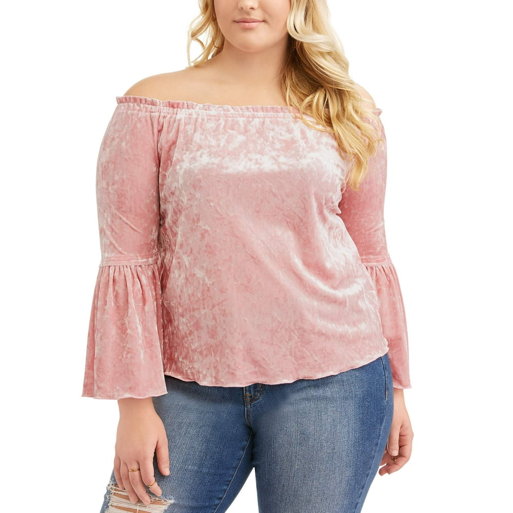 velvet peasant top