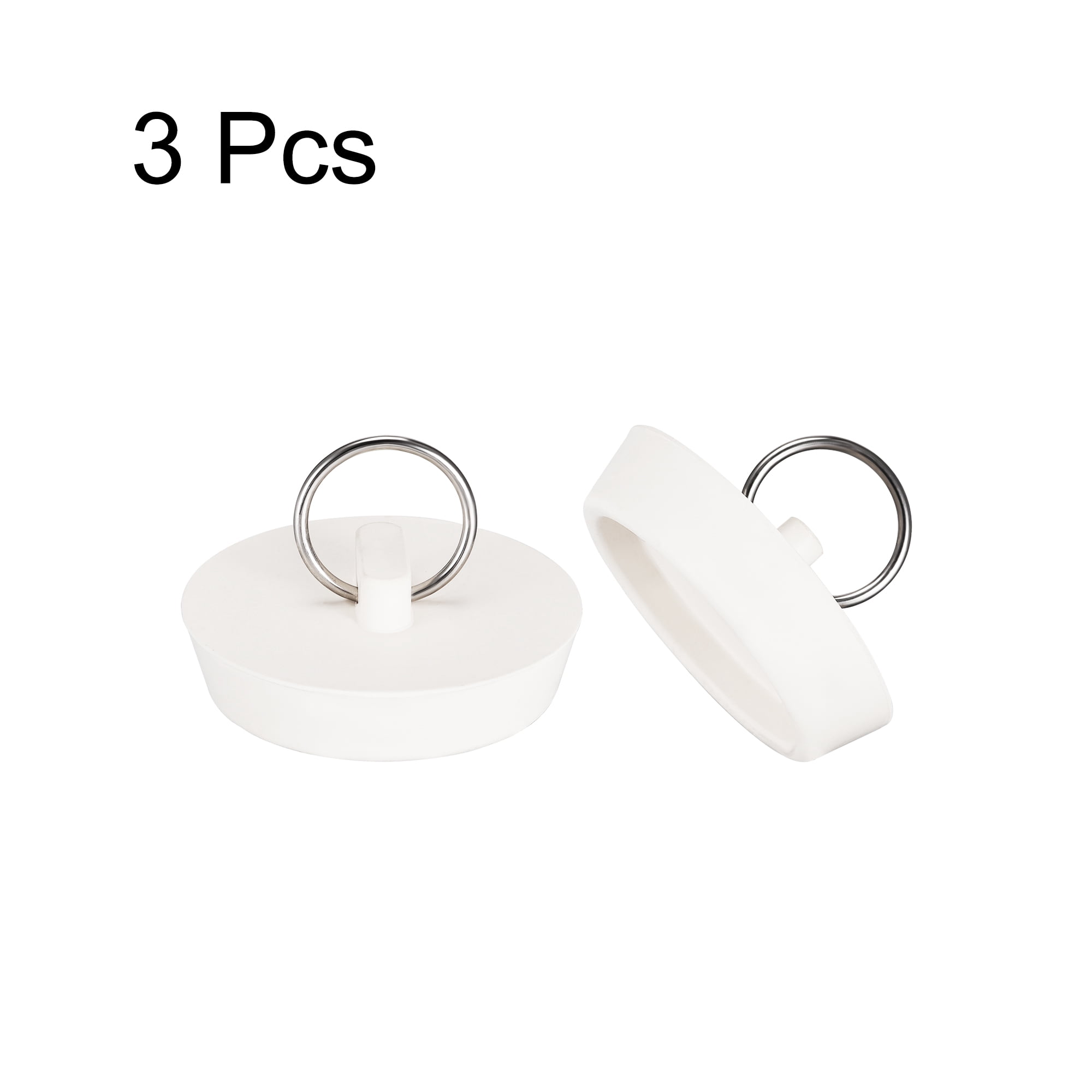 Unique Bargains Rubber Plug Drain Stopper with Hanging Ring for Bathtub 1.69"x1.87"x0.43"