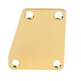 thumbnail image 2 of Bass Neck Plate, Electric Guitar Neckplate Standard Design Metal Easy Installation With 4pcs Screw For Replacement Gold, 2 of 8