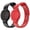 Black + Red, variant on SENHAWK AirTag Wristband Bracelet, IP67 Waterproof Silicone Adjustable Strap, Compatible with Apple AirTag 1st 2nd Gen, GPS Tracker Cover for Kids Elderly