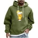 thumbnail image 2 of Sudadera con capucha para hombre, estilo casual, con cuello redondo, estampado, manga larga, blusa de poliéster, 2 of 5