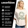 thumbnail image 4 of Teenage Mutant Ninja Turtles Tmnt But First Pizza Women's Graphic T-Shirt Rolled Sleeve Tee, 4 of 6