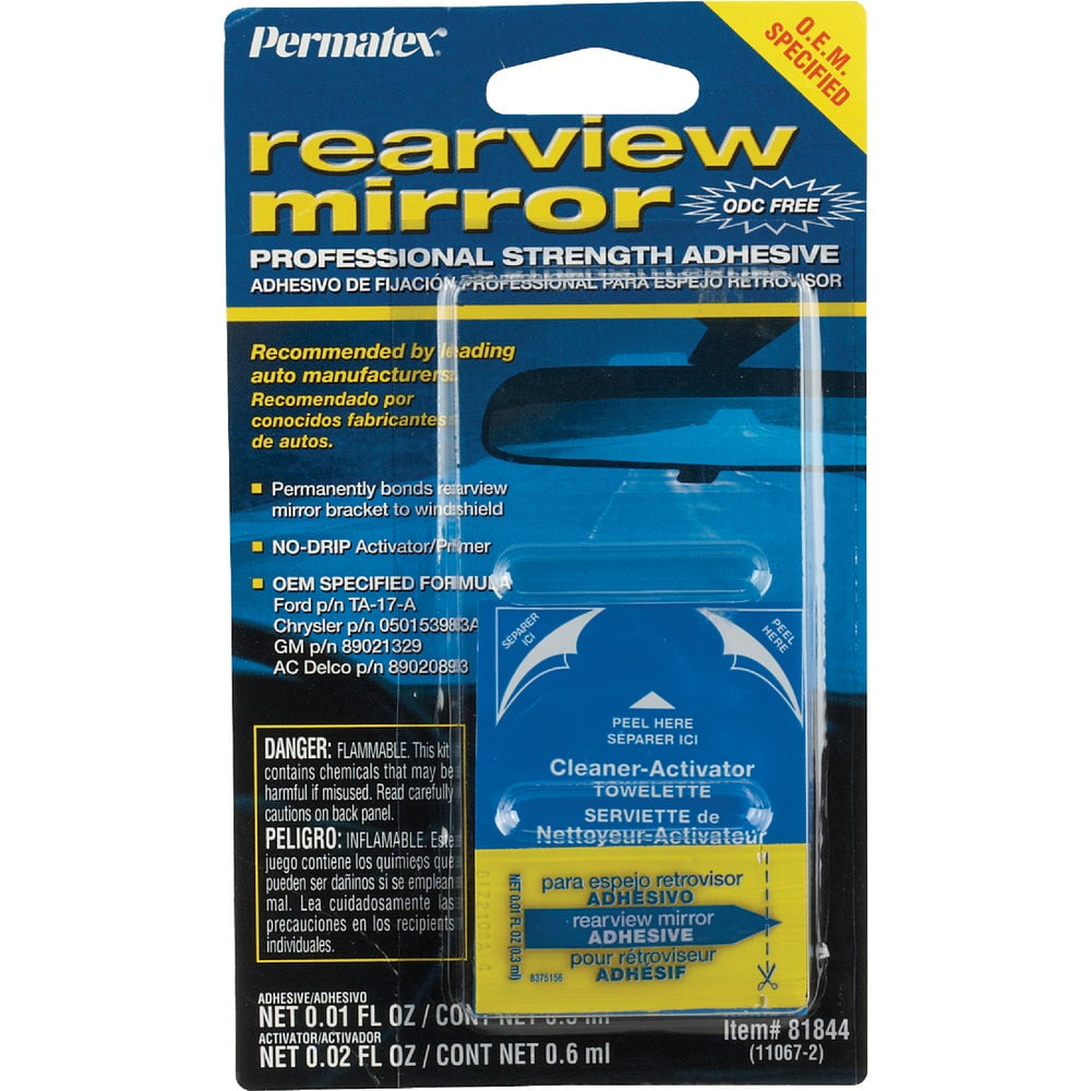 2Pc Permatex Rearview Mirror Adhesive