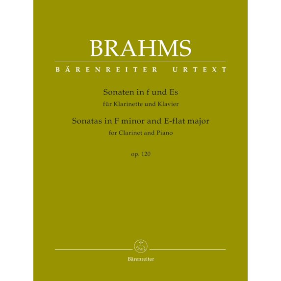 Sonatas in F minor & E-flat major Op.120 (Clarinet & Piano)