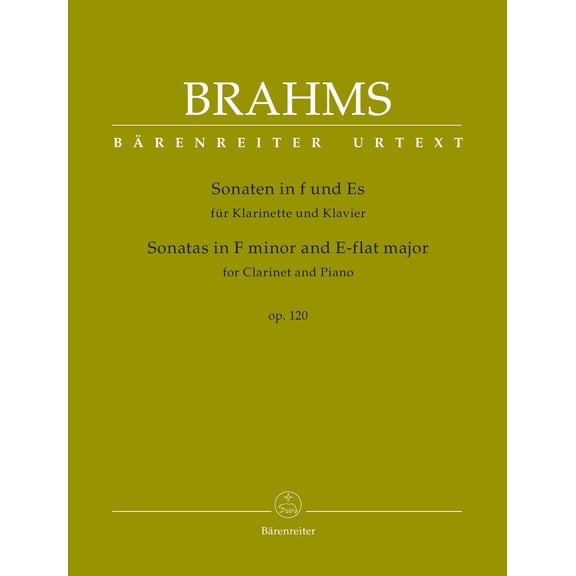Sonatas in F minor & E-flat major Op.120 (Clarinet & Piano)