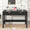 Black, variant on Fluted Computer Desk with 2 Drawers, 39 Inch Small Computer Desk with Storage, Compact Writing Study Desk for Small Spaces
