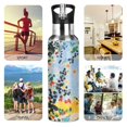 thumbnail image 7 of Yayeee 33oz Insulated Water Bottle Double Wall Stainless Steel with Flip Straw Lid, Colorful Leaves, 7 of 7