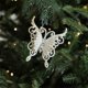 thumbnail image 1 of Adorno Colgante Blanco Irregular con Purpurina para Árbol de Navidad, Decoración Navideña, Hogar, Tienda, Escaparate., 1 of 6