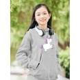 thumbnail image 2 of Playful Unicorn Hoodie Juniors -Image by Shutterstock,  Medium, 2 of 4
