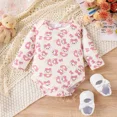 thumbnail image 5 of PatPat Baby Girl Set Cotton All Over Bear Love Heart Print Baby Long-sleeve Ribbed Romper and Pants Set,2-Pack,6-9 Months, 5 of 9