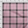 thumbnail image 2 of oneOone Georgette Viscose Fabric Tartan Check Printed Craft Fabric BTY 42 Inch Wide, 2 of 4