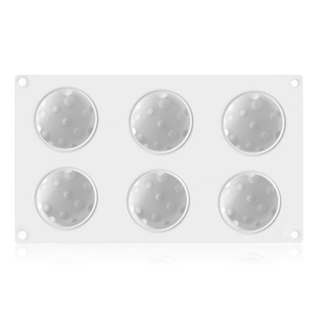 Cateissary Molde de silicona para queso, molde de 6 cavidades para pastel, gelatina, Chocolate, bandeja de hielo DIY, Pan, galletas, postre, Type2 NO2