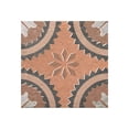 thumbnail image 6 of The Tile Life Verity Poppy 8" x 8" Patterned Cotto Matte Porcelain Floor and Wall Tile Case of 25, 6 of 18