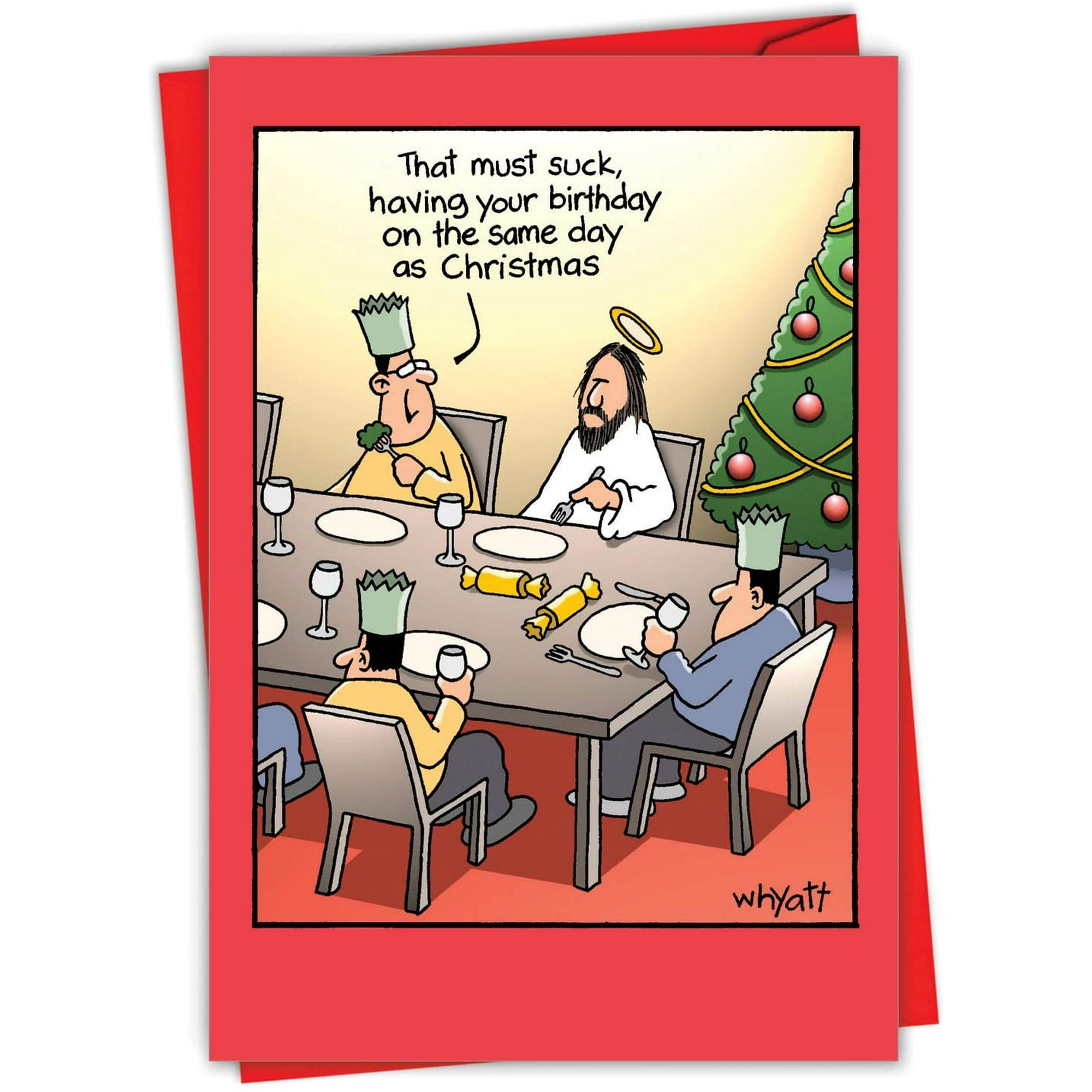 JesusBoBesus Hilarious Religious Merry Christmas Card With Envelope 4 63 X 6 75 Inch Funny Holiday Jesus Song Season S Greetings Note Card Xmas Happy Holidays Gift 1348