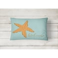 thumbnail image 2 of Carolines Treasures BB8559PW1216 Starfish Welcome Canvas Fabric Decorative Pillow  12H x16W multicolor, 2 of 3
