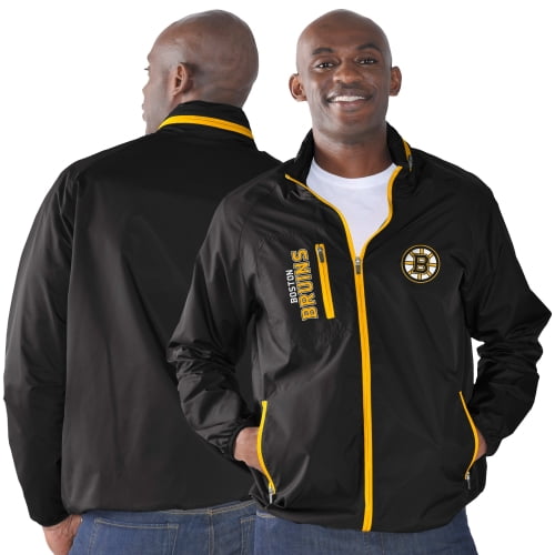 Boston Bruins G-III Sports by Carl Banks Game Plan Full-Zip Jacket Black by G-III LEATHER FASHIONS INC
