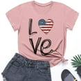 thumbnail image 2 of CFLVAEK 4th of July T Shirts for Kids Girls Boys Patriotic Love Graphic Tees Comfy Short Sleeve Crewneck Cotton Tshirts Indenpendence Day Holiday Shirts 7 Years, 2 of 10