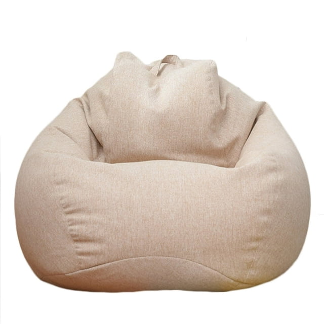 LEEYNEER Solid Color Cloth Lazy Lounger Bean Bag Sack Chair Sofa Dust Cover Decoration