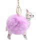 thumbnail image 2 of Llavero con pompón, diseño de ciervo de la suerte, bola de peluche, bolso de coche, adorno, llavero, llavero con colgante de bola de felpa esponjosa y bonita, color blanco, 2 of 5