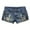 Dark Blue, variant on LYMAYTER Women Denim Shorts Low Waist Hole Jeans Summer Fallow Shorts Fashion Elastic Force Jeans for M-2XL