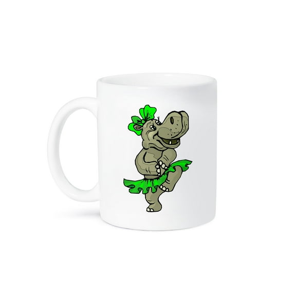 3dRose, Dancing Hippo in Tutu, 11oz Mug