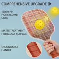 thumbnail image 4 of Pickleball Paddles Set Of 1, Fiberglass Surface, Denim Jean Print, 1 Paddle, 2 Balls & Bag, 4 of 5