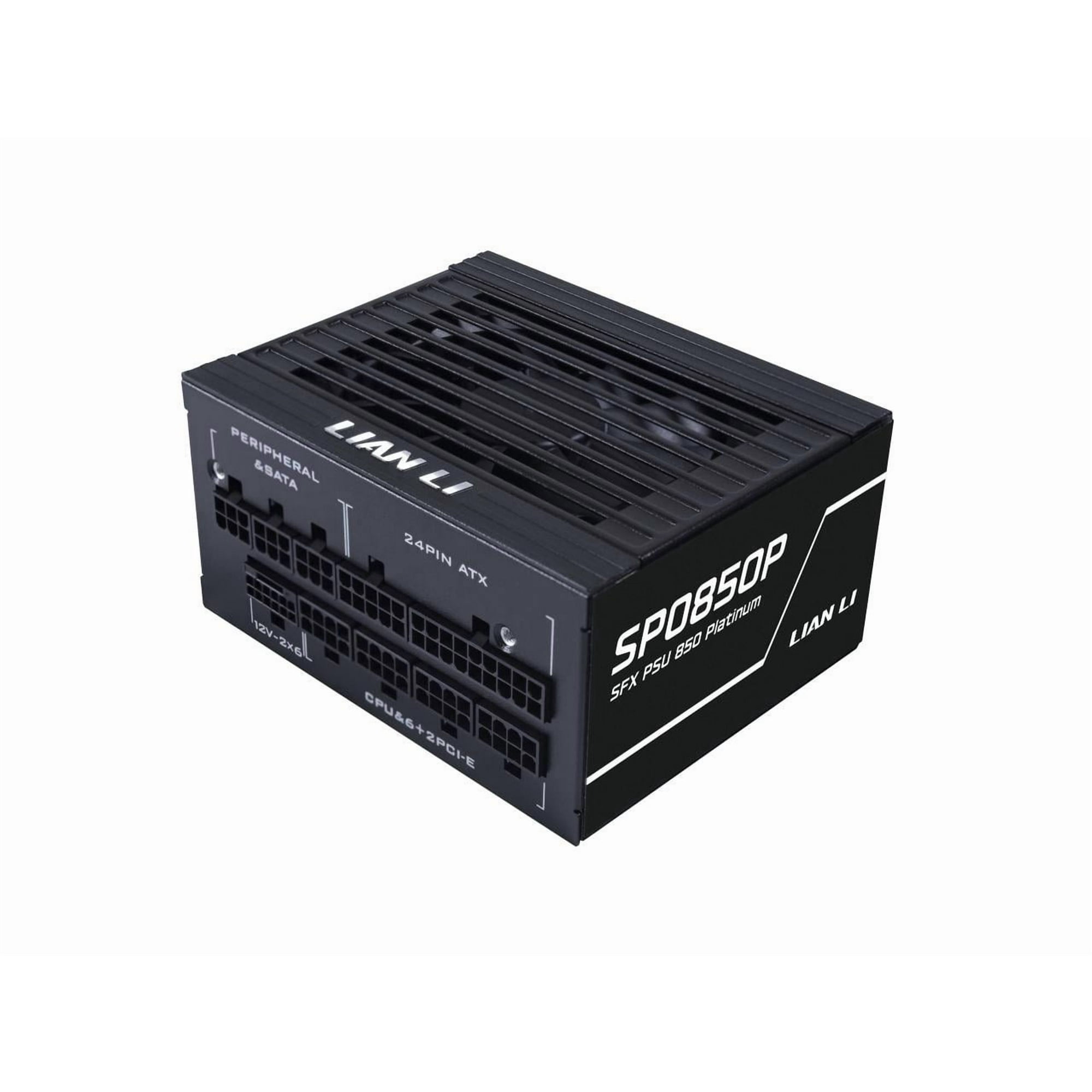Lian Li SP Platinum 850W SFX Form Factor Power Supply with 12V-2x6 Connectors - ATX 3.1 & PCIE 5.1 Compliant - Low-Noise - Fully Modular - 105°C Capacitors - 10 Year Warranty - Black (SP0850P.B)