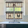 thumbnail image 5 of Rooster Kitchen Curtains Valances and Tiers Set for Windows,Chicken Vintage Bathroom Window Curtain Valance 3 Piece Sets,Kitchen Decor for Living Room,54"x 24", 5 of 6