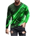 thumbnail image 1 of Blusas y camisas de manga larga y cuello redondo para hombre, camisetas casuales con estampado de moda y cuello redondo, blusas de licra de manga corta para hombre., 1 of 4