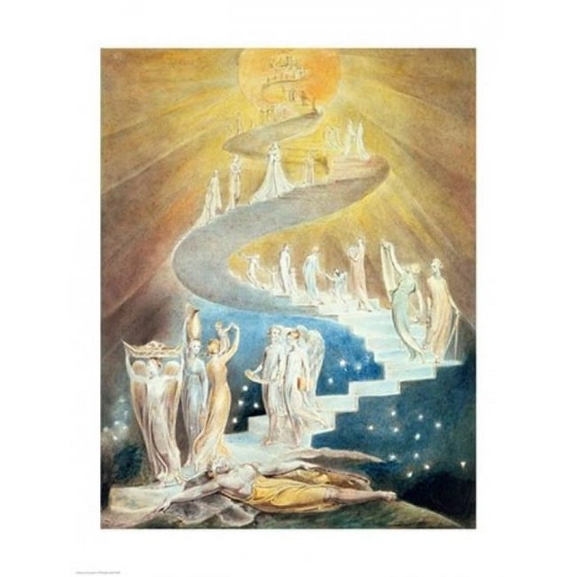 Posterazzi BALXCF7049 Affiche Jacobs Ladder par William Blake - 18 x 24 Po.