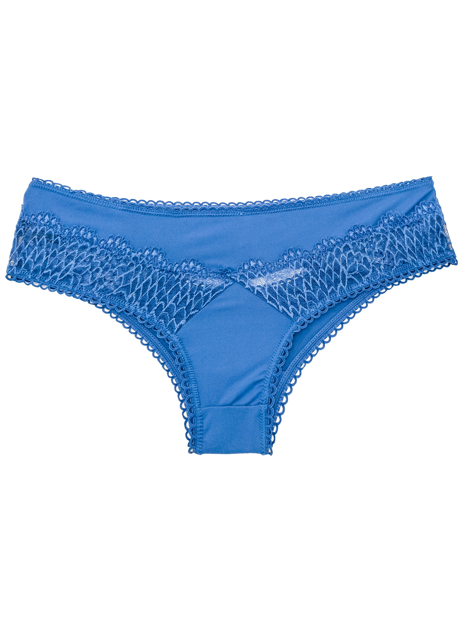 Lace Hipster with Keyhole, Blue
