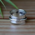 thumbnail image 3 of Spinner Bee Ring, Bumble Jewelry, 925 Silver Ring, Honeybee Ring, Statement Ring, Insect Jewelry, Nature Inspired, Boho Ring, Beekeeper Gift, 3 of 5