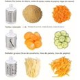 thumbnail image 4 of Picadora de Verduras con 3 Cuchillas y Pelador de Acero Inoxidable,Multifuncional Vegetable Slicer Cutter,Material de calidad alimentaria,fácil de operar,para frutas verduras y ensaladas, 4 of 4