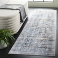 thumbnail image 2 of SAFAVIEH Santa Monica Alice Abstract Polyester Runner Rug, Beige/Charcoal, 2'6" x 8', 2 of 7