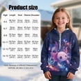thumbnail image 7 of Pzuqiu Axolotl Sweatshirt Kids Size 8-9 Personalized Versatile Girls' Fashion Hoodies & Sweatshirts Soft Stretchy Fall Winter Clothes Warm Long Sleeve for Outdoor Activities, 7 of 7